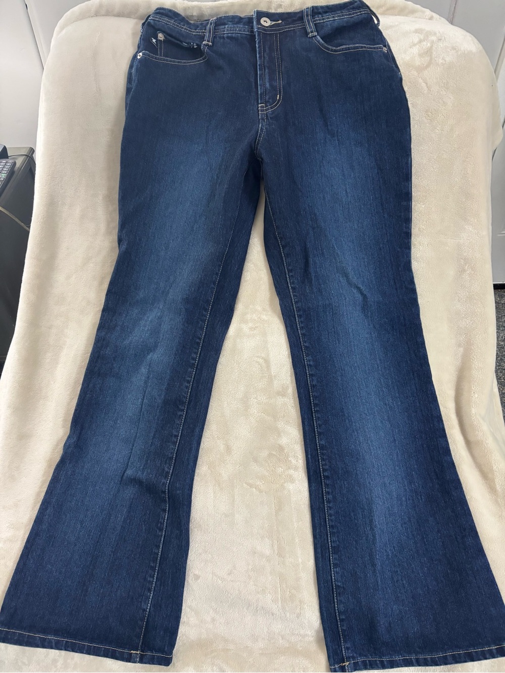 Express Women’s Dark Blue Flare Jeans